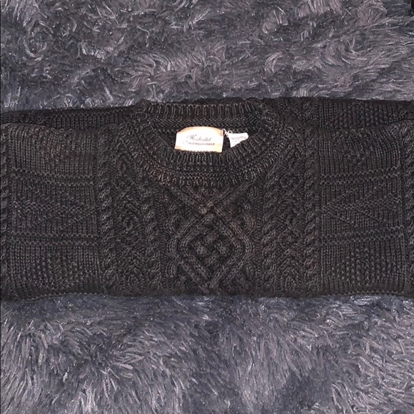 Express Black Handcrafted Cable-knit Sweater Women Small - Picture 3 of 5